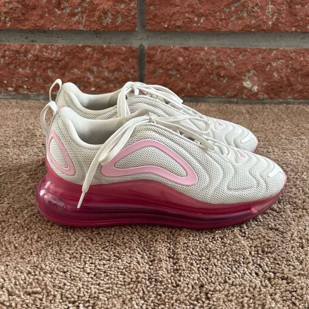 Nike Air Max 720 Pink and White Sneakers - Picture 4 of 8